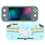 PlayVital Rainbow on Cloud Custom Protective Case for NS Switch Lite, Soft TPU Slim Case Cover for NS Switch Lite - LTU6008