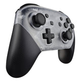 eXtremeRate Transparent Clear Faceplate and Backplate for Nintendo Switch Pro Controller, DIY Replacement Shell Housing Case for Nintendo Switch Pro - Controller NOT Included - MRM501