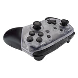 eXtremeRate Transparent Clear Faceplate and Backplate for Nintendo Switch Pro Controller, DIY Replacement Shell Housing Case for Nintendo Switch Pro - Controller NOT Included - MRM501