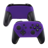 eXtremeRate Purple Faceplate and Backplate for Nintendo Switch Pro Controller, Soft Touch DIY Replacement Shell Housing Case for Nintendo Switch Pro - Controller NOT Included - MRP305