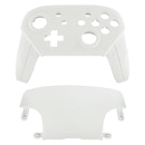 eXtremeRate White Faceplate and Backplate for Nintendo Switch Pro Controller, DIY Replacement Shell Housing Case for Nintendo Switch Pro - Controller NOT Included - MRP306