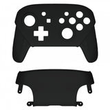 eXtremeRate Black Faceplate and Backplate for Nintendo Switch Pro Controller, Soft Touch DIY Replacement Shell Housing Case for Nintendo Switch Pro - Controller NOT Included - MRP315