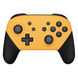 eXtremeRate Caution Yellow Faceplate and Backplate for NS Switch Pro Controller, Soft Touch DIY Replacement Shell Housing Case for NS Switch Pro Controller - Controller NOT Included - MRP318