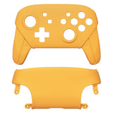 eXtremeRate Caution Yellow Faceplate and Backplate for NS Switch Pro Controller, Soft Touch DIY Replacement Shell Housing Case for NS Switch Pro Controller - Controller NOT Included - MRP318