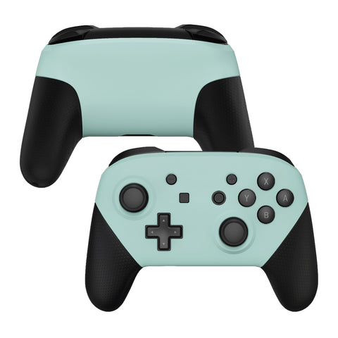 eXtremeRate Light Cyan Faceplate and Backplate for NS Switch Pro Controller, DIY Replacement Shell Housing Case for NS Switch Pro Controller - Controller NOT Included - MRP327