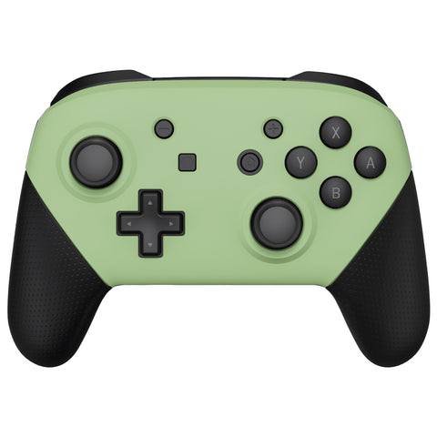 eXtremeRate Matcha Green Faceplate and Backplate for NS Switch Pro Controller, Soft Touch DIY Replacement Shell Housing Case for NS Switch Pro Controller - Controller NOT Included - MRP339