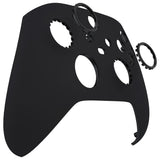 eXtremeRate FaceMag Black Magnetic Replacement Front Housing Shell for Xbox Series X & S Controller, DIY Faceplate Cover with Accent Rings for Xbox Core Controller Model 1914 - Controller NOT Included - MX3P3004
