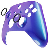 eXtremeRate FaceMag Chameleon Purple Blue Magnetic Replacement Front Housing Shell for Xbox Series X & S Controller, DIY Faceplate Cover for Xbox Core Controller Model 1914 - Controller NOT Included - MX3P3005