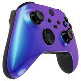 eXtremeRate FaceMag Chameleon Purple Blue Magnetic Replacement Front Housing Shell for Xbox Series X & S Controller, DIY Faceplate Cover for Xbox Core Controller Model 1914 - Controller NOT Included - MX3P3005