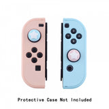 PlayVital Switch Joystick Caps, Switch Lite Thumbstick Caps, Silicone Analog Cover for Joycon of Switch OLED, Thumb Grip Rocker Caps for Nintendo Switch & Switch Lite - Cherry Blossoms & Heaven Blue - NJM1001