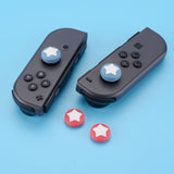 eXtremeRate PlayVital Switch Joystick Caps, Switch Lite Thumbstick Caps, Silicone Analog Cover for Switch OLED Joycon Thumb Grip Rocker Caps for Nintendo Switch & Switch Lite - Airforce Blue & Indian Red - NJM1009