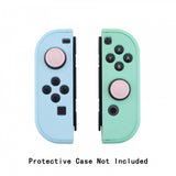 eXtremeRate PlayVital Switch Joystick Caps, Switch Lite Thumbstick Caps, Silicone Analog Cover for Switch OLED Joycon Thumb Grip Rocker Caps for Nintendo Switch & Switch Lite - 4 Pcs Cherry Blossoms - NJM1011