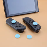 PlayVital Switch Joystick Caps, Switch Lite Thumbstick Caps, Silicone Analog Cover for Joycon of Switch OLED, Thumb Grip Rocker Caps for Nintendo Switch & Switch Lite - 4 Pcs Heaven Blue - NJM1012