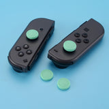 PlayVital Switch Joystick Caps, Switch Lite Thumbstick Caps, Silicone Analog Cover for Joycon of Switch OLED, Thumb Grip Rocker Caps for Nintendo Switch & Switch Lite - 4 Pcs Mint Green - NJM1013