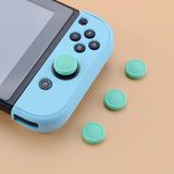 PlayVital Switch Joystick Caps, Switch Lite Thumbstick Caps, Silicone Analog Cover for Joycon of Switch OLED, Thumb Grip Rocker Caps for Nintendo Switch & Switch Lite - 4 Pcs Mint Green - NJM1013
