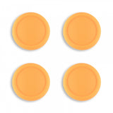 PlayVital Switch Joystick Caps, Switch Lite Thumbstick Caps, Silicone Analog Cover for Joycon of Switch OLED, Thumb Grip Rocker Caps for Nintendo Switch & Switch Lite - 4 Pcs Caution Yellow - NJM1015