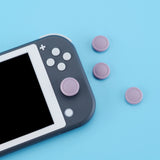 PlayVital Switch Joystick Caps, Switch Lite Thumbstick Caps, Silicone Analog Cover for Joycon of Switch OLED, Thumb Grip Rocker Caps for Nintendo Switch & Switch Lite - 4 Pcs Dark Grayish Violet - NJM1017
