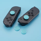 PlayVital Switch Joystick Caps, Switch Lite Thumbstick Caps, Silicone Analog Cover for Joycon of Switch OLED, Thumb Grip Rocker Caps for Nintendo Switch & Switch Lite - 4 Pcs Bondi Blue - NJM1020
