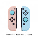 eXtremeRate PlayVital Switch Joystick Caps, Switch Lite Thumbstick Caps, Silicone Analog Cover for Switch OLED Joycon Thumb Grip Rocker Caps for Nintendo Switch & Switch Lite - 4 Pcs Bondi Blue - NJM1020