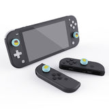 PlayVital Cheese & Pudding Cute Switch Thumb Grip Caps, Heaven Blue Joystick Caps for Nintendo Switch Lite, Silicone Analog Cover Thumbstick Grips for Joycon of Switch OLED - NJM1096