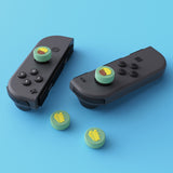 PlayVital Cheese & Pudding Cute Switch Thumb Grip Caps, Seafoam Green Joystick Caps for Nintendo Switch Lite, Silicone Analog Cover Thumbstick Grips for Joycon of Switch OLED - NJM1097