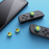 PlayVital Cheese & Pudding Cute Switch Thumb Grip Caps, Seafoam Green Joystick Caps for Nintendo Switch Lite, Silicone Analog Cover Thumbstick Grips for Joycon of Switch OLED - NJM1097