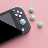 PlayVital Ice Cream Cute Switch Thumb Grip Caps, Seafoam Green Joystick Caps for NS Switch Lite, Silicone Analog Cover Thumbstick Grips for Joycon of Switch OLED - NJM1103