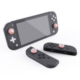 PlayVital Ice Cream Cute Switch Thumb Grip Caps, Pale Red Joystick Caps for NS Switch Lite, Silicone Analog Cover Thumbstick Grips for Joycon of Switch OLED - NJM1104