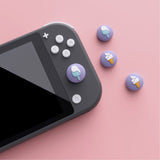 PlayVital Ice Cream Cute Switch Thumb Grip Caps, Light Violet Joystick Caps for NS Switch Lite, Silicone Analog Cover Thumbstick Grips for Joycon of Switch OLED - NJM1105