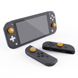 PlayVital Ice Cream Cute Switch Thumb Grip Caps, Caution Yellow Joystick Caps for NS Switch Lite, Silicone Analog Cover Thumbstick Grips for Joycon of Switch OLED - NJM1106