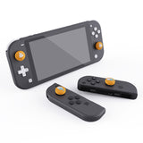 PlayVital Ice Cream Cute Switch Thumb Grip Caps, Caution Yellow Joystick Caps for NS Switch Lite, Silicone Analog Cover Thumbstick Grips for Joycon of Switch OLED - NJM1106