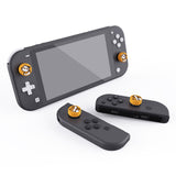 PlayVital Kitten & Doggie Cute Switch Thumb Grip Caps, Caution Yellow Joystick Caps for NS Switch Lite, Silicone Analog Cover Thumbstick Grips for Joycon of Switch OLED - NJM1114