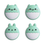 PlayVital Rabbit & Squirrel Cute Switch Thumb Grip Caps, Seafoam Green Joystick Caps for NS Switch Lite, Silicone Analog Cover Thumbstick Grips for Joycon of Switch OLED - NJM1118