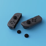 PlayVital Joystick Caps for NS, Thumbstick Caps for Switch Lite, Silicone Analog Cover for Joycon of Switch OLED, Thumb Grip Rocker Caps for Switch & Switch Lite & Switch OLED - Black- NJM1141