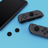 PlayVital Joystick Caps for NS, Thumbstick Caps for Switch Lite, Silicone Analog Cover for Joycon of Switch OLED, Thumb Grip Rocker Caps for Switch & Switch Lite & Switch OLED - Black- NJM1141