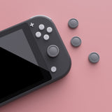 PlayVital Joystick Caps for NS, Thumbstick Caps for Switch Lite, Silicone Analog Cover for Joycon of Switch OLED, Thumb Grip Rocker Caps for Switch & Switch Lite & Switch OLED - Gray- NJM1142