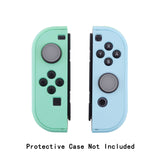 PlayVital Joystick Caps for NS, Thumbstick Caps for Switch Lite, Silicone Analog Cover for Joycon of Switch OLED, Thumb Grip Rocker Caps for Switch & Switch Lite & Switch OLED - Gray- NJM1142