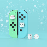 PlayVital Polar Bear & Baby Seal Cute Switch Thumb Grip Caps, Joystick Caps for NS Switch Lite, Silicone Analog Cover Thumbstick Grips for Joycon of Switch OLED - NJM1145