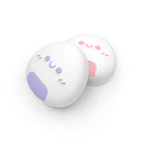 PlayVital Light Violet & Pink Cute Switch Thumb Grip Caps, Joystick Caps for NS Switch Lite, Silicone Analog Cover Thumbstick Grips for Joycon of Switch OLED - NJM1157