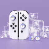 PlayVital Penguin Cute Switch Thumb Grip Caps, Joystick Caps for NS Switch Lite, Silicone Analog Cover Thumbstick Grips for Switch OLED Joycon - NJM1158