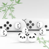 PlayVital Chubby Panda Cute Switch Thumb Grip Caps, Joystick Caps for NS Switch Lite, Silicone Analog Cover Thumbstick Grips for Joycon of Switch OLED - NJM1161