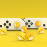 PlayVital Parrot & Chick Cute Switch Thumb Grip Caps, Joystick Caps for NS Switch Lite, Silicone Analog Cover Thumbstick Grips for Joycon of Switch OLED - NJM1163