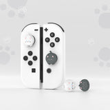 PlayVital Cutie Kitty Cute Switch Thumb Grip Caps, Joystick Caps for NS Switch Lite, Silicone Analog Cover Thumbstick Grips for Joycon of Switch OLED - NJM1164