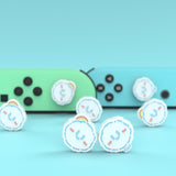 PlayVital Rainbow Clouds & Rainy Clouds Cute Switch Thumb Grip Caps, Joystick Caps for NS Switch Lite, Silicone Analog Cover Thumbstick Grips for Joycon of Switch OLED - NJM1165