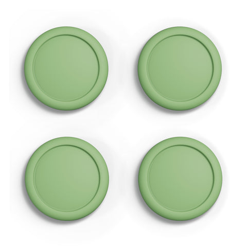 PlayVital Switch Joystick Caps, Switch Lite Thumbstick Caps, Silicone Analog Cover for Joycon of Switch OLED, Thumb Grip Rocker Caps for Nintendo Switch & Switch Lite - 4 Pcs Matcha Green - NJM1166
