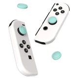 eXtremeRate PlayVital Switch Joystick Caps, Switch Lite Thumbstick Caps, Silicone Analog Cover for Switch OLED Joycon Thumb Grip Rocker Caps for Nintendo Switch & Switch Lite - 4 Pcs Misty Green - NJM1167