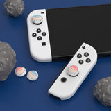 PlayVital Switch Joystick Caps, Switch Lite Thumbstick Caps, Silicone Analog Cover for Joycon of Switch OLED, Thumb Grip Rocker Caps for Nintendo Switch & Switch Lite - 4 Pcs Antique Astronaut - NJM1170