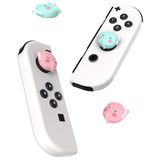 eXtremeRate PlayVital Chubby Elephant Switch Thumb Grip Caps, Joystick Caps for NS Switch Lite, Silicone Analog Cover Thumbstick Grips for Switch OLED Joycon - NJM1177