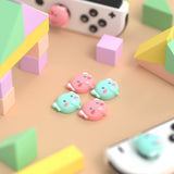 eXtremeRate PlayVital Chubby Elephant Switch Thumb Grip Caps, Joystick Caps for NS Switch Lite, Silicone Analog Cover Thumbstick Grips for Switch OLED Joycon - NJM1177