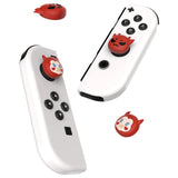 PlayVital Little Devils Switch Thumb Grip Caps, Joystick Caps for NS Switch Lite, Silicone Analog Cover Thumbstick Grips for Joycon of Switch OLED - NJM1178